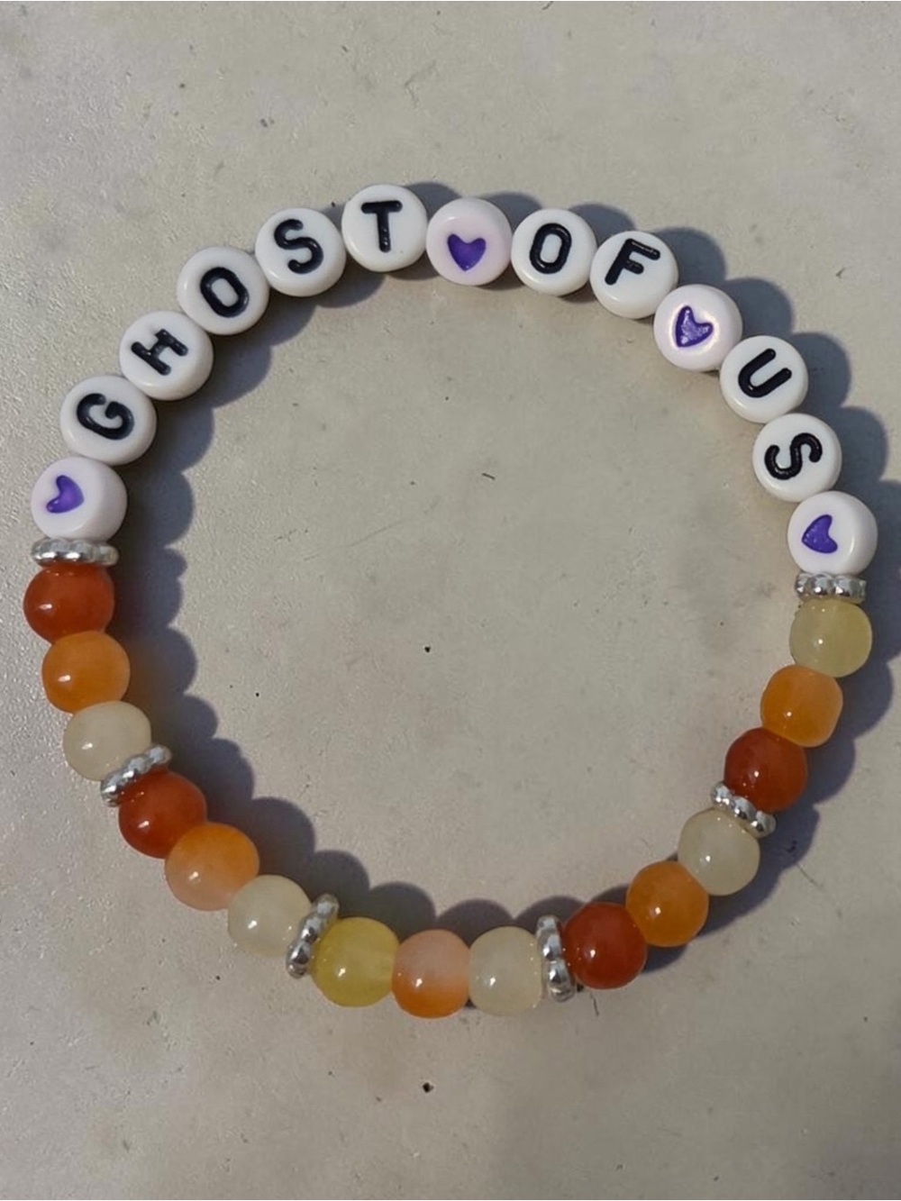 Midnight till morning GHOST OF US' Stretch Bracelet  & Multicolor Beads new